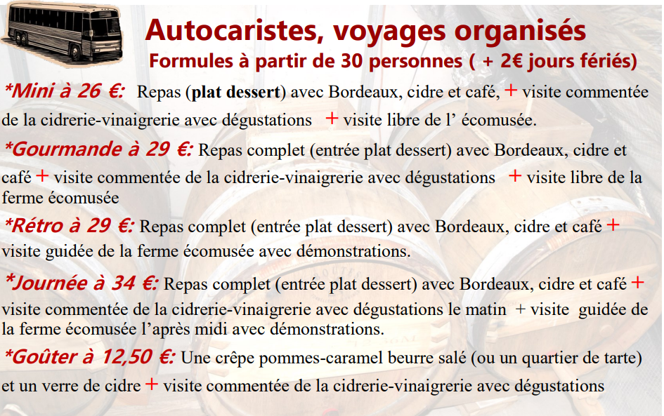formules autocaristes 2024