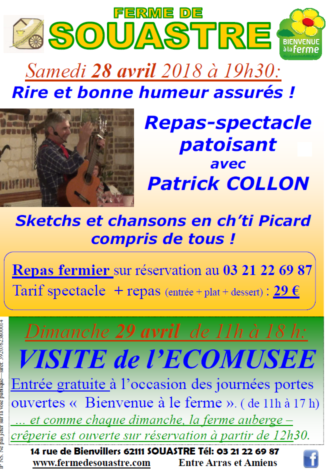 repas spectacle patoisant patrick collon