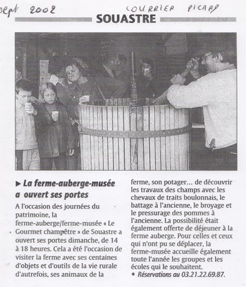 journées du patrimoine 2002