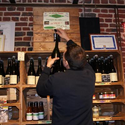 Distributeur de vinaigre de cidre en vrac